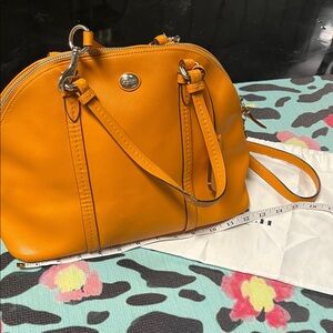 Coach Vibrant Orange Shoulder Bag